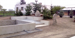 Zahrady snů Daniel Purgert, altán s palmami, realizace zahrad autorské zahrady ORIGINAL GARDEN