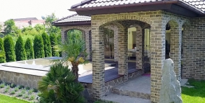 Zahrady snů Daniel Purgert, altán s palmami, realizace zahrad autorské zahrady ORIGINAL GARDEN